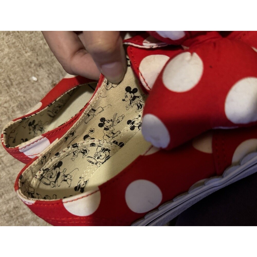 EUC VANS X DISNEY AUTHENTIC MINNIE MOUSE BOW POLKA DOT WOMEN’S 9.5 MEN’s 8.0 - Picture 6 of 7